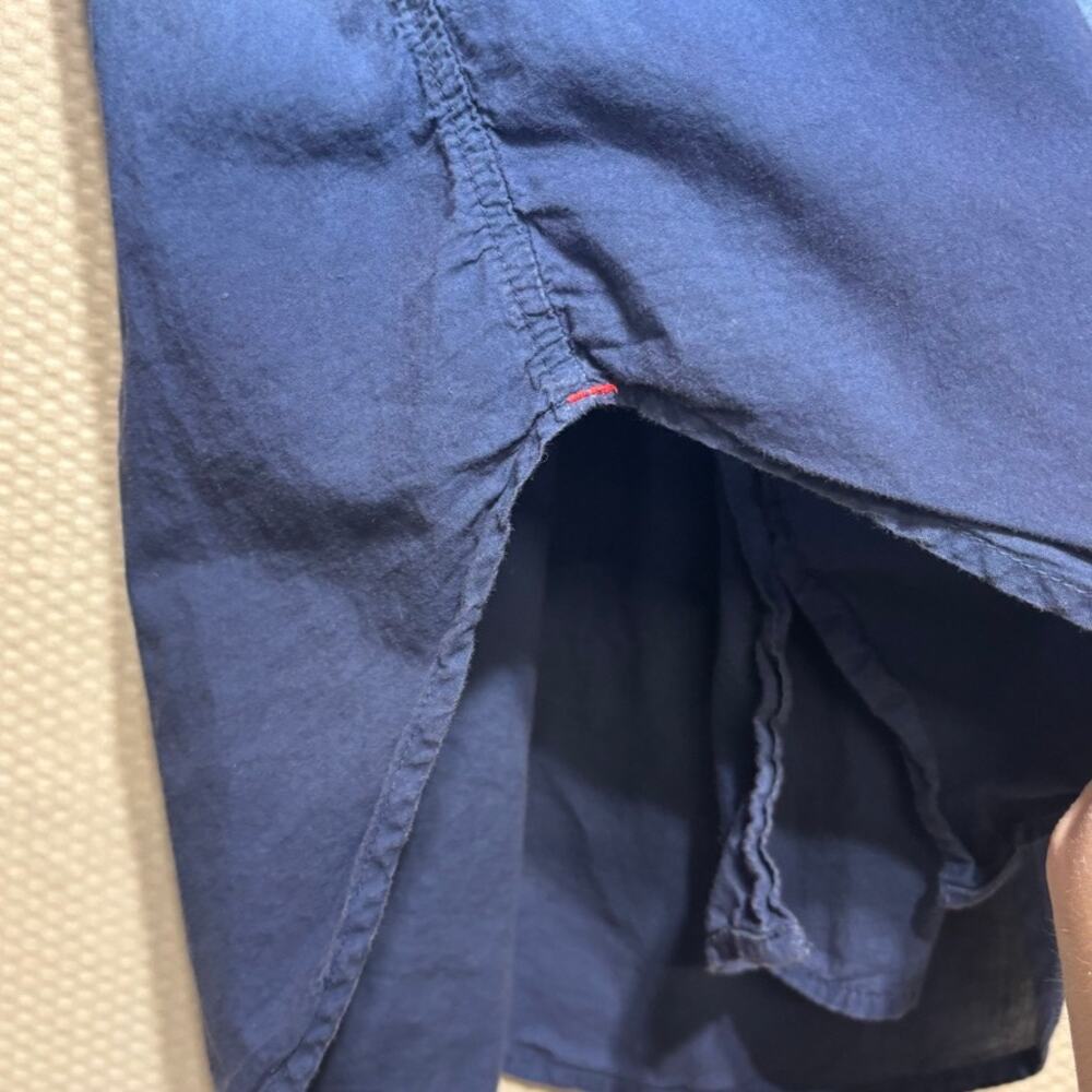 Xirena Beau Ombre Dip Dye Button Down Shirt XS Blue Grey Cotton Coastal - Picture 2 of 10